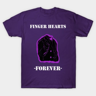 Finger Hearts Forever Purple T-Shirt